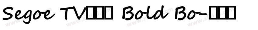 Segoe TV兰亭黑 Bold Bo字体转换